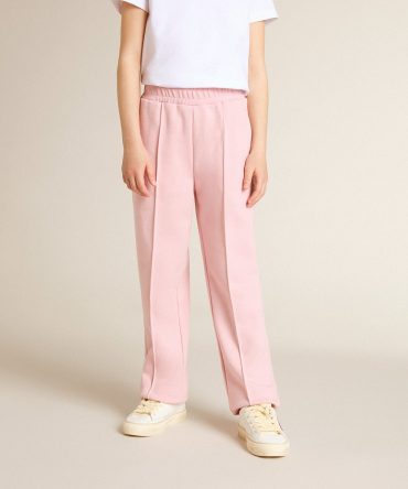 Pink joggers with glitter star on the front