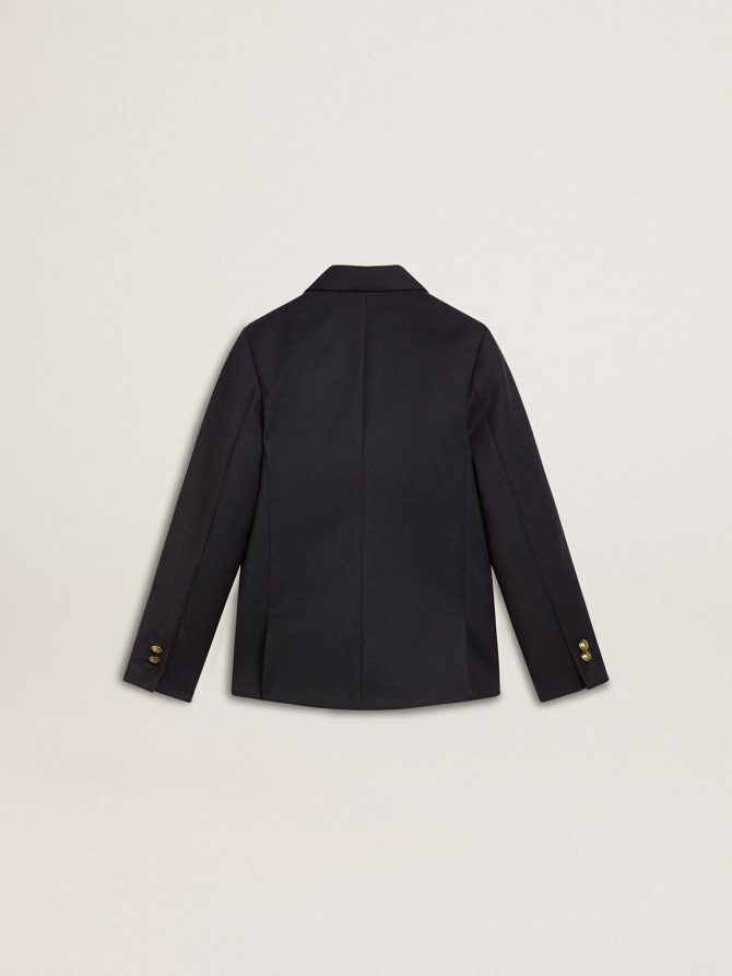Boys’ dark blue double-breasted blazer - Image 7