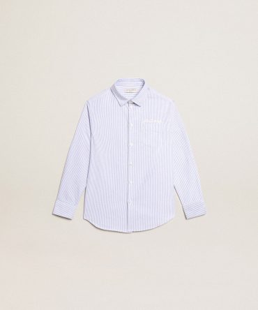 Boys’ shirt with light blue stripes