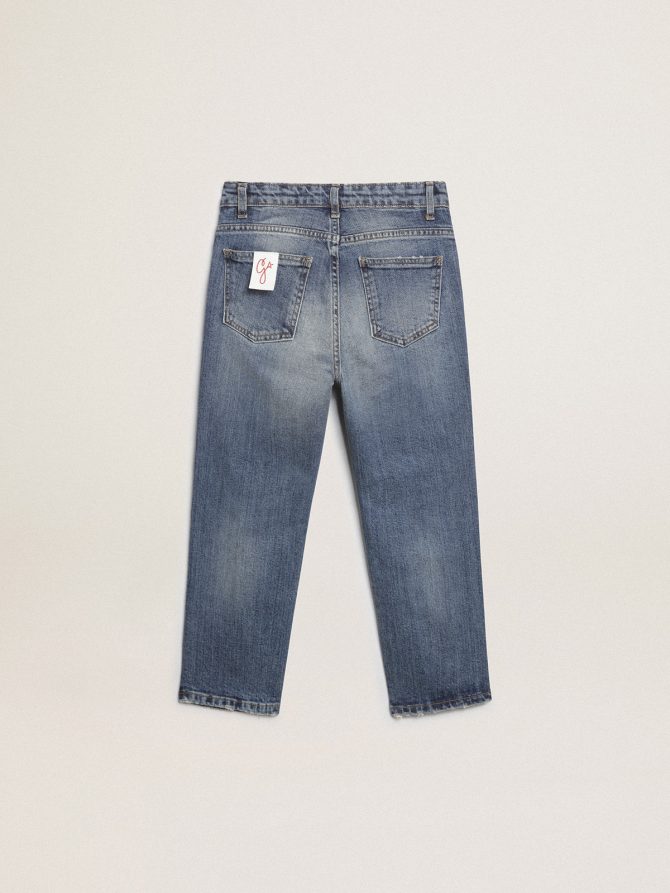 Boys’ stretch jeans in blue denim - Image 2