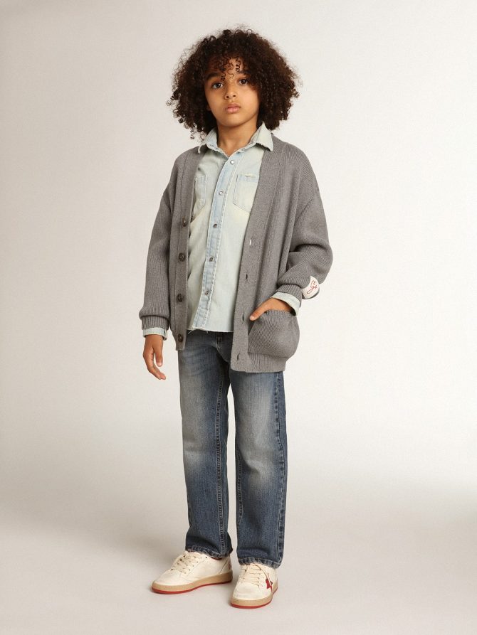 Boys’ stretch jeans in blue denim - Image 4