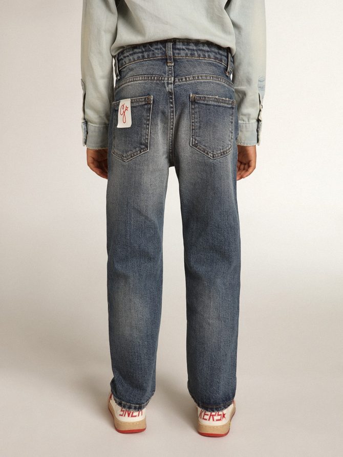 Boys’ stretch jeans in blue denim - Image 5