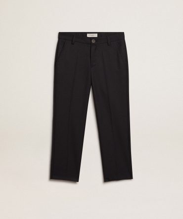 Boys’ pants in dark blue wool