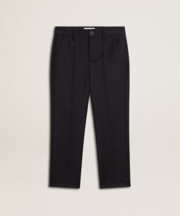 Boys’ dark blue wool pants