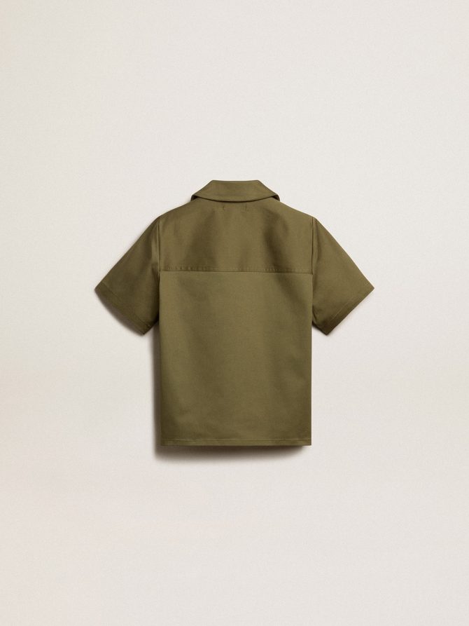 Boys’ military-green shirt - Image 6