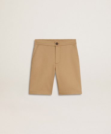 Boys’ shorts in beige cotton