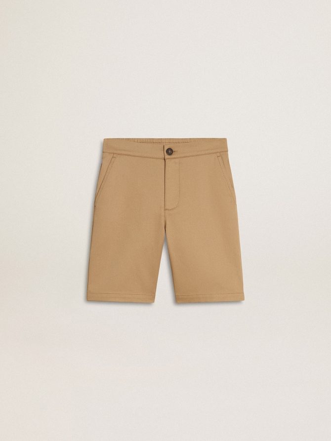 Boys’ shorts in beige cotton