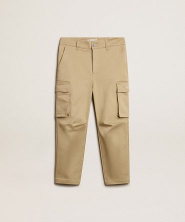 Boys’ sand-colored cargo pants