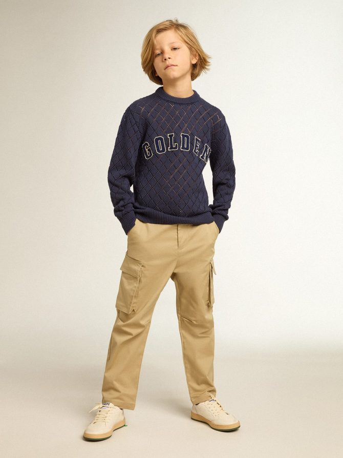 Boys’ sand-colored cargo pants - Image 3