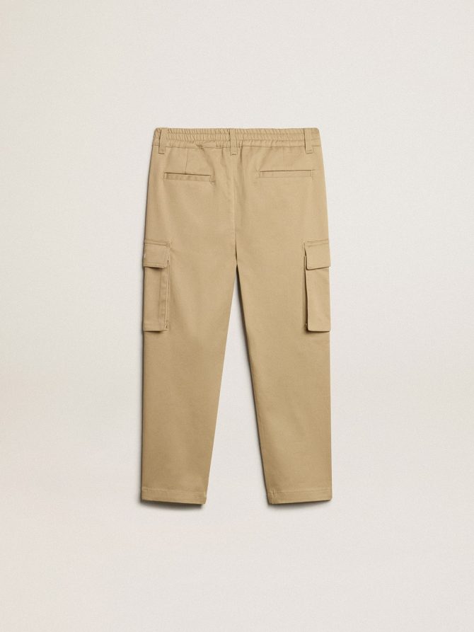 Boys’ sand-colored cargo pants - Image 6
