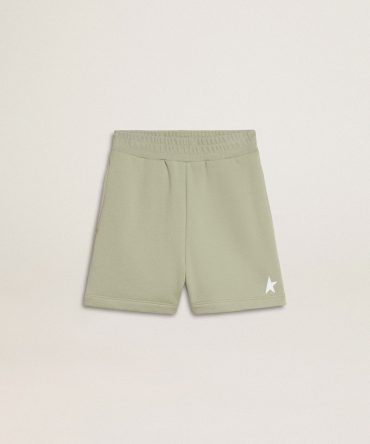 Light green shorts with white star