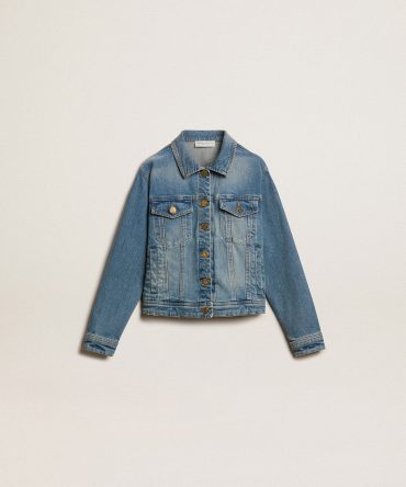 Boys’ mid-wash denim jacket