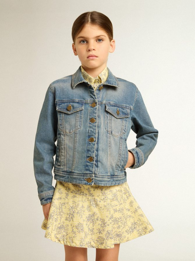 Boys’ mid-wash denim jacket - Image 2