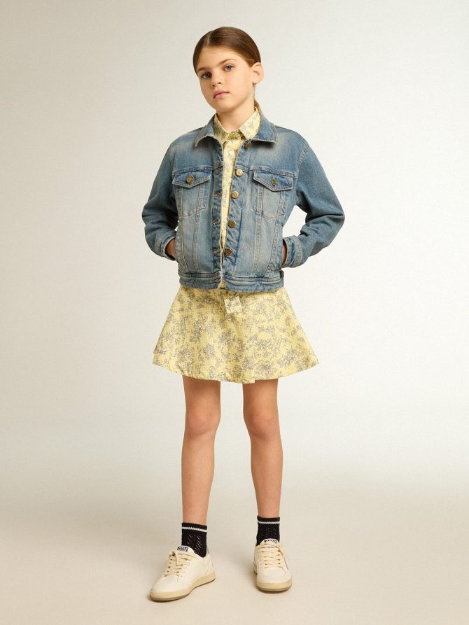 Boys’ mid-wash denim jacket - Image 3