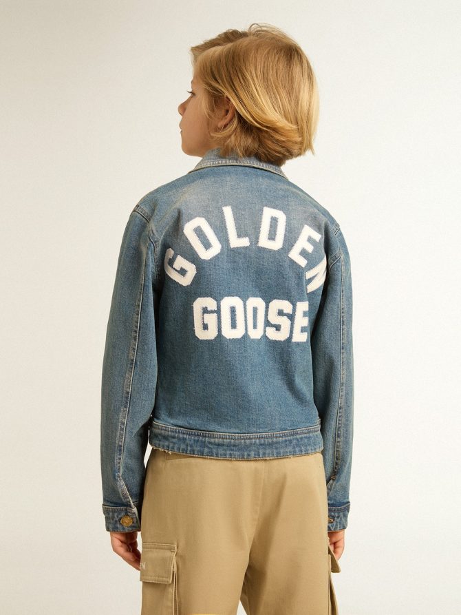Boys’ mid-wash denim jacket - Image 7