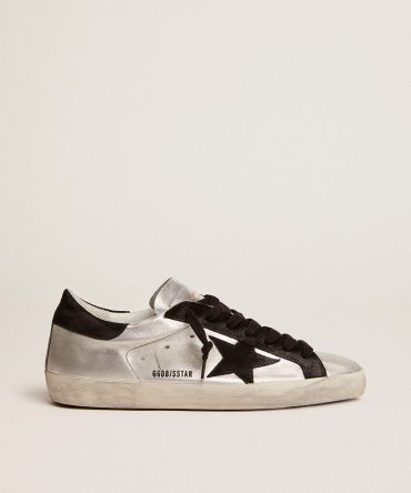 Men’s Super-Star in silver leather
