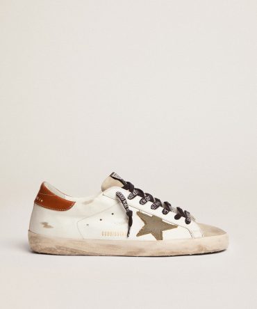 Men’s Super-Star with star in olive green canvas