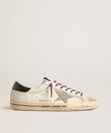 Super-Star LTD with croc-print star and green heel tab
