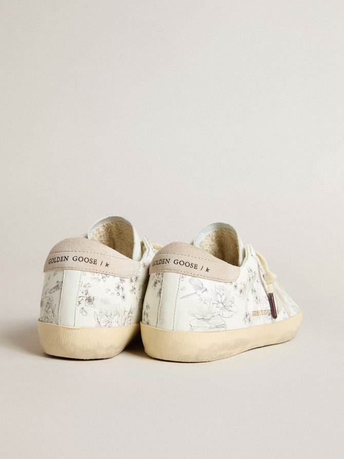 Men’s Super-Star LTD CNY in white leather with lettering on the upper - Image 4