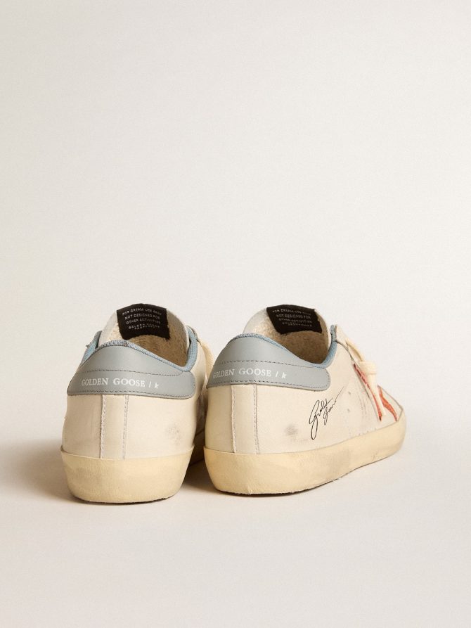 Men’s Super-Star with crocodile-print star and silver-blue heel tab - Image 4