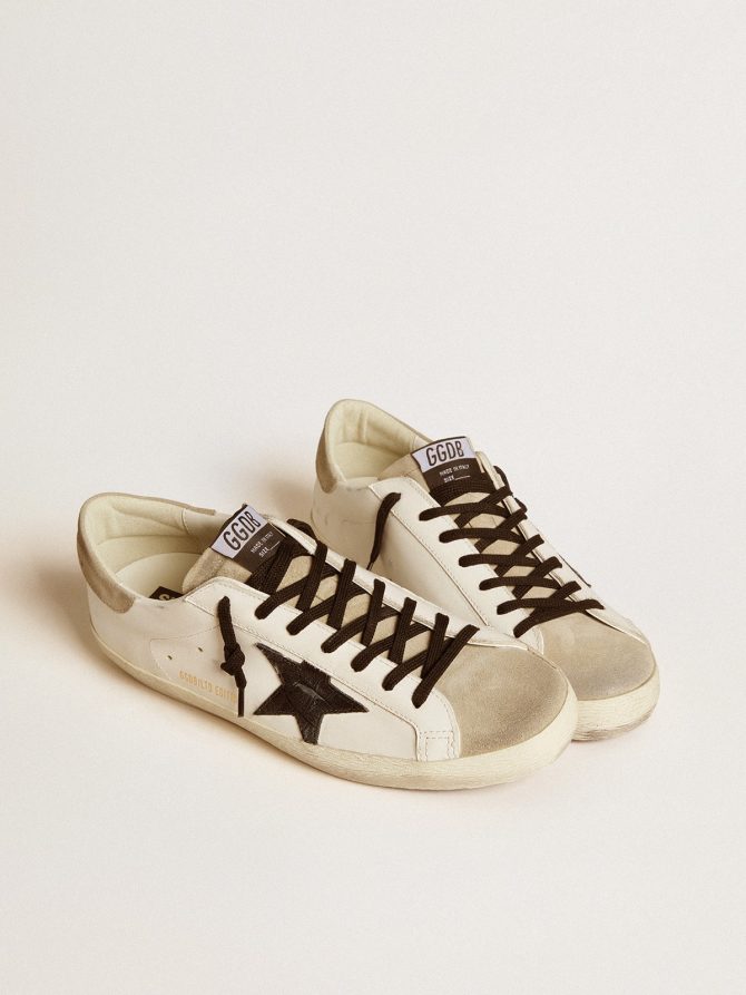 Men’s Super-Star LTD with black croc-print leather star and suede inserts - Image 2