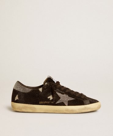 Men’s Super-Star in suede and Swarovski crystals with silver star