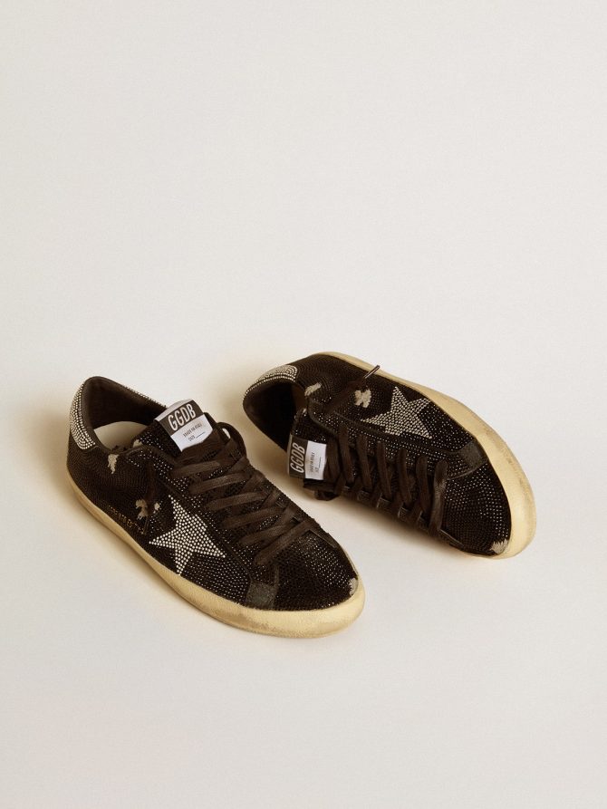 Men’s Super-Star in suede and Swarovski crystals with silver star - Image 2