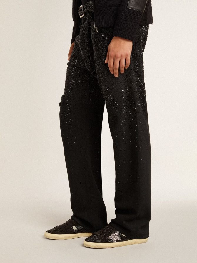 Men’s Super-Star in suede and Swarovski crystals with silver star - Image 3