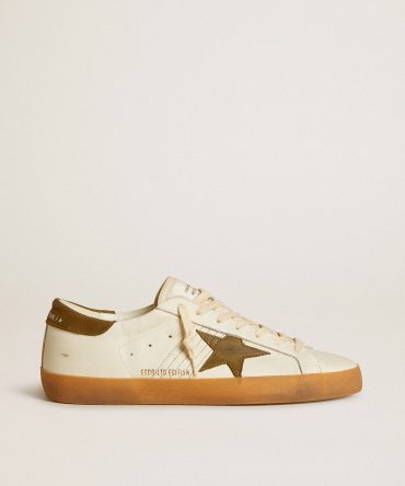 Men’s Super-Star LTD with military green nubuck star and heel tab