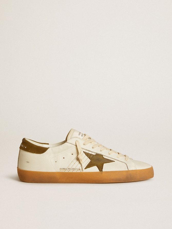 Men’s Super-Star LTD with military green nubuck star and heel tab