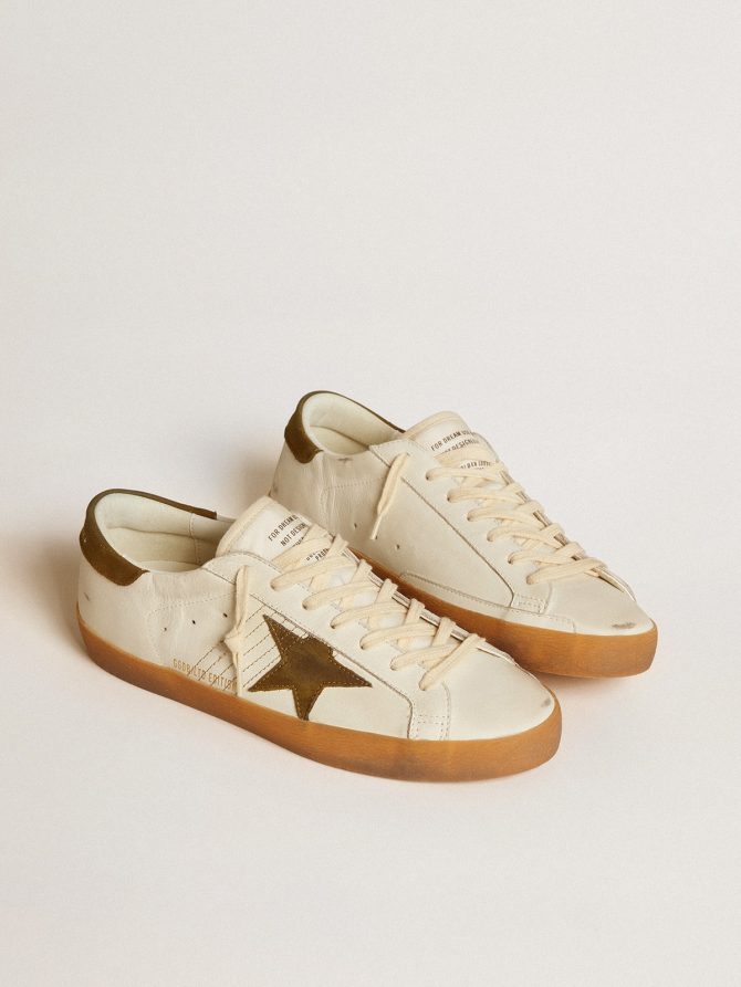 Men’s Super-Star LTD with military green nubuck star and heel tab - Image 2