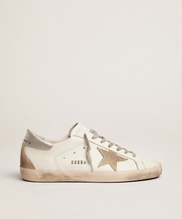 Men’s Super-Star with silver heel tab and lettering