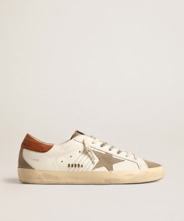 Super-Star with suede star and brown leather heel tab