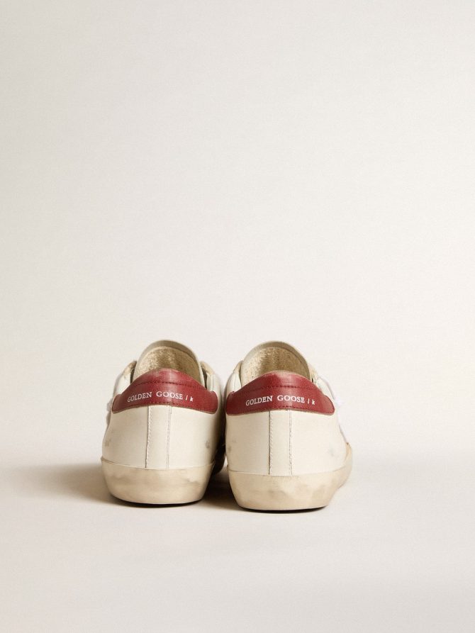 Men’s Super-Star LTD in suede with green metallic star and red heel tab - Image 4