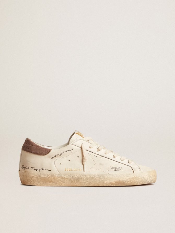 Men’s Super-Star in nappa leather with perforated star and suede heel tab