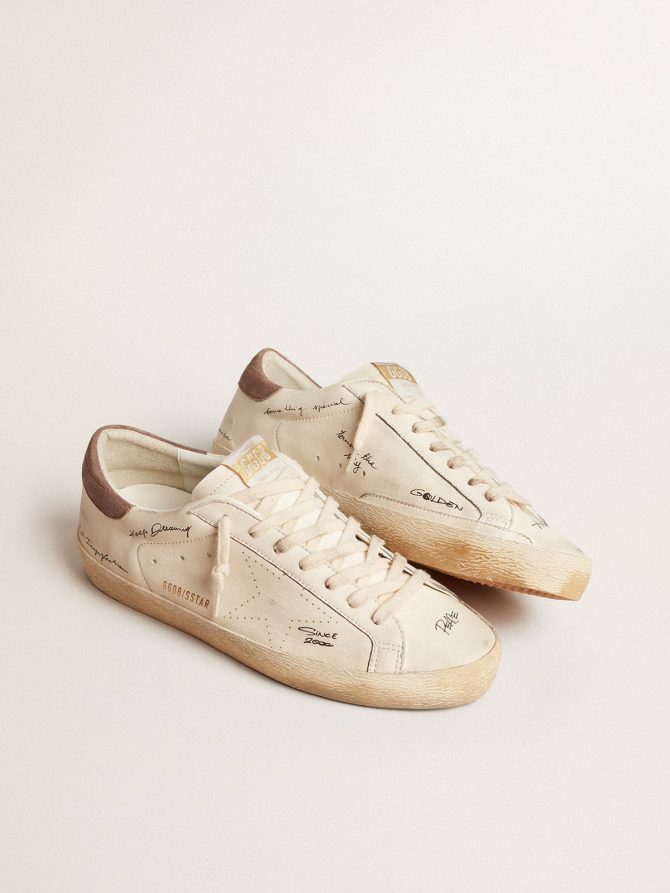 Men’s Super-Star in nappa leather with perforated star and suede heel tab - Image 2