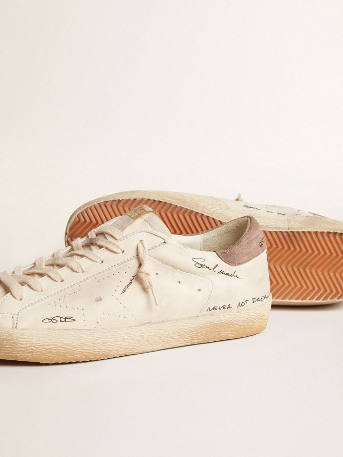 Men’s Super-Star in nappa leather with perforated star and suede heel tab - Image 3