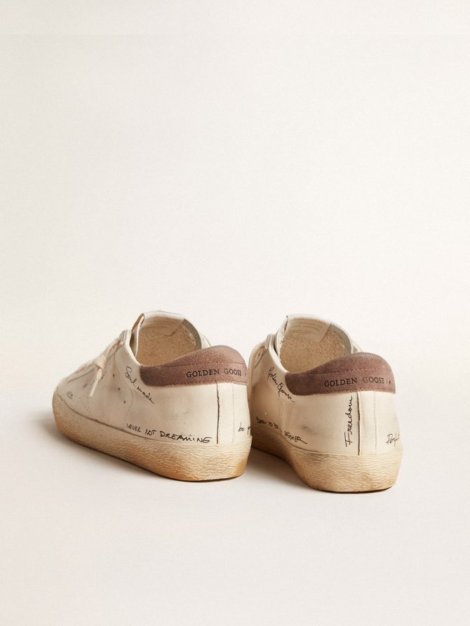 Men’s Super-Star in nappa leather with perforated star and suede heel tab - Image 4