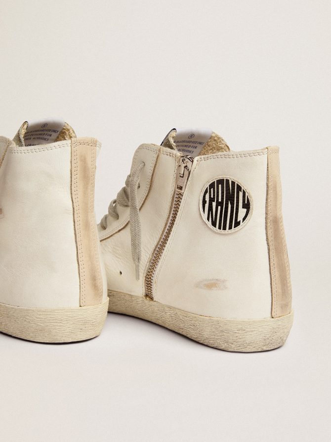 Men’s Francy in leather with silver suede star - Image 5