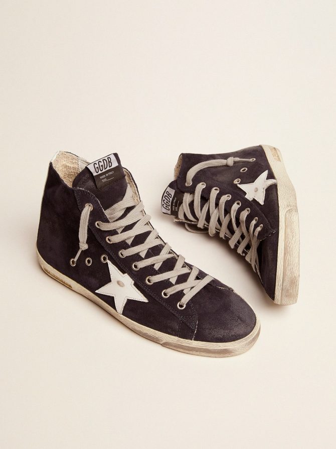 Men’s Francy in leather with leather star and heel tab - Image 2