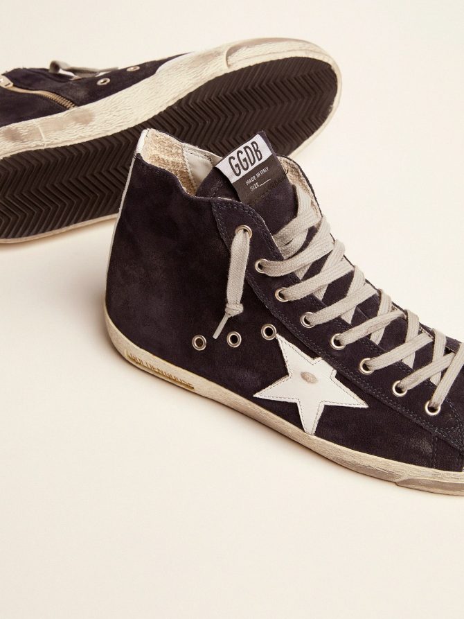 Men’s Francy in leather with leather star and heel tab - Image 4