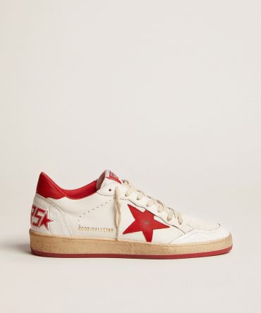 Men’s Ball Star in white leather