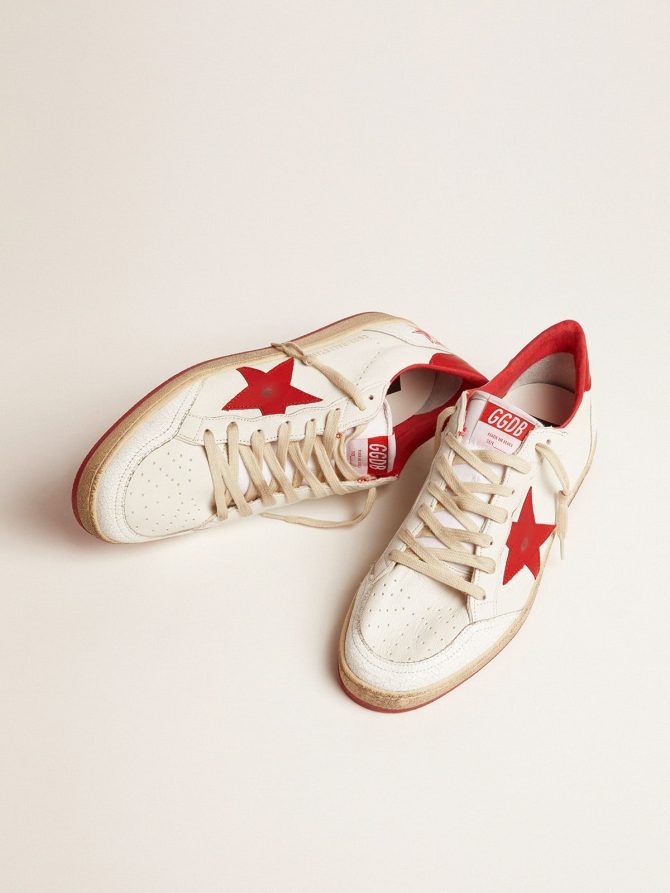 Men’s Ball Star in white leather - Image 2