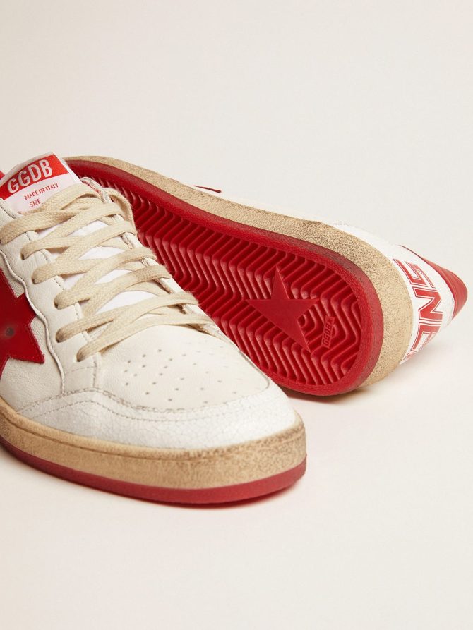 Men’s Ball Star in white leather - Image 4