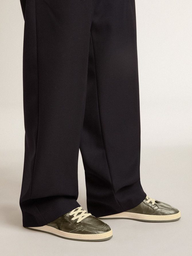 Men’s Ball Star in black nappa with suede star and nappa heel tab - Image 3