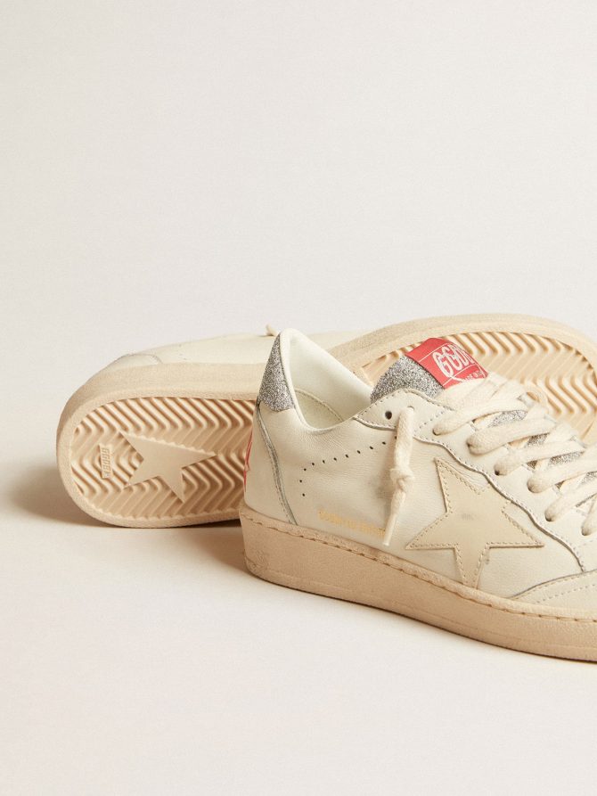 Men’s Ball Star LTD in nappa with white star and Swarovski crystal heel tab - Image 4