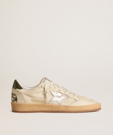 Men’s Ball Star with silver leather star and green leather heel tab