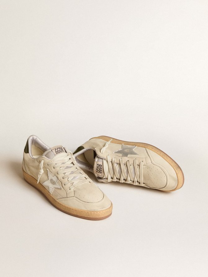 Men’s Ball Star with silver leather star and green leather heel tab - Image 2