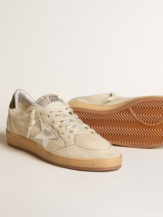 Men’s Ball Star with silver leather star and green leather heel tab - Image 3