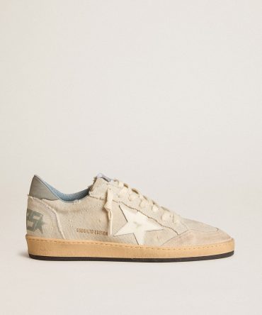 Men’s Ball Star LTD in gray canvas with leather star and nubuck heel tab